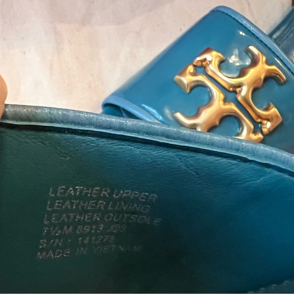 Tory Burch Patent Leather Eleanor Slides - Picture 8 of 13